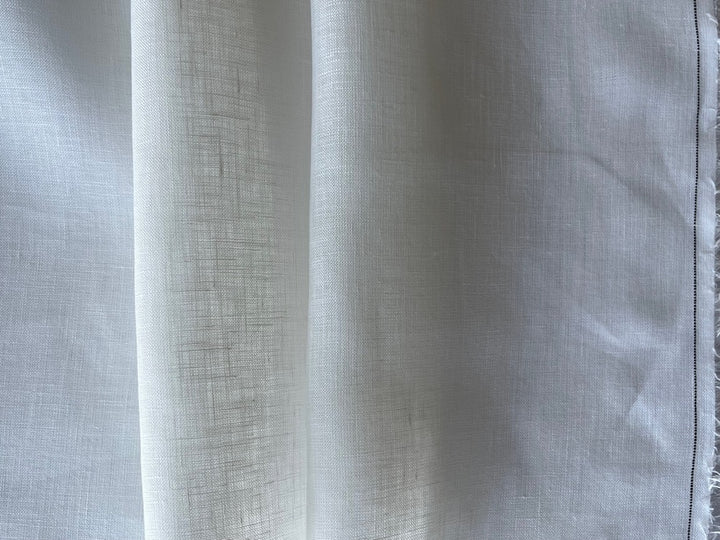 High-End Semi-Sheer Bone Handkerchief Linen (Made in Italy)
