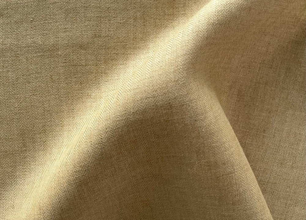Ralph Lauren Herringbone Refined Burnished Wheat Linen (Made in Italy)