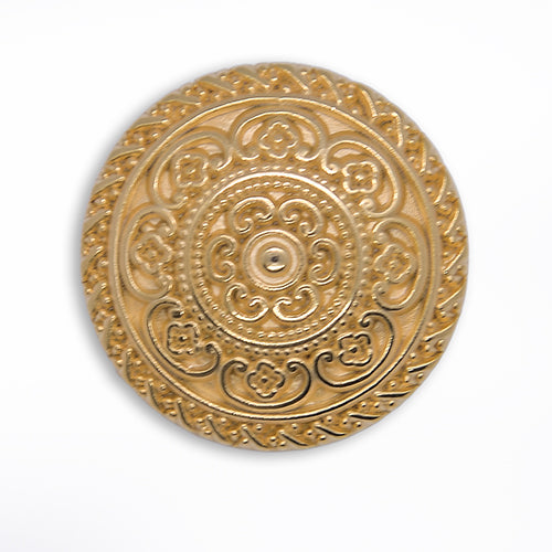 Concentric Filigree Gold Metal Button (Made in USA)