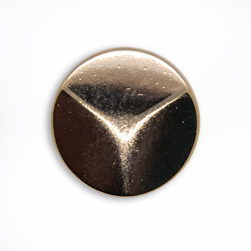 Deltoid Star Pale Gold Metal Button (Made in Spain)