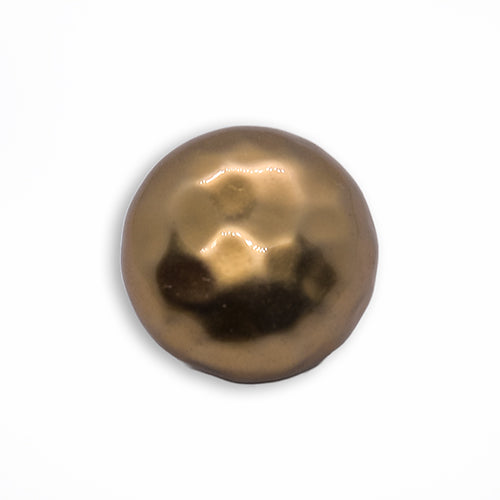 Lightly Hammered Gold Metal Button (Made in Italy)