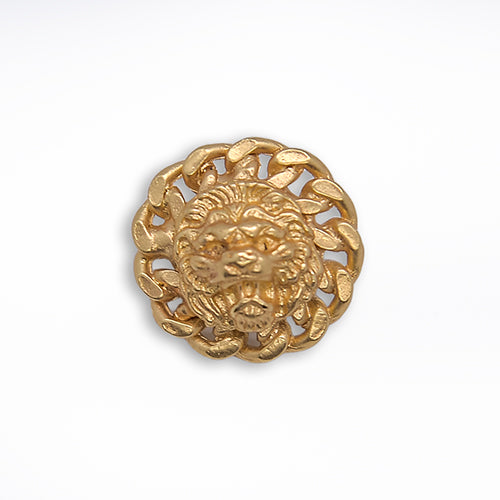 11/16" Versace-Style Gold Metal Button (Made in Germany)