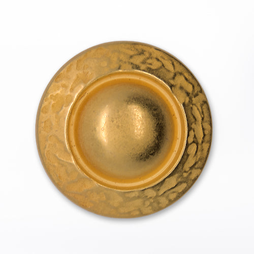 Wide-Rimmed Domed Gold Metal Button (Made in Switzerland)