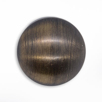 Domed Brushed Bronzed Gold Metal Button (Made in Spain)