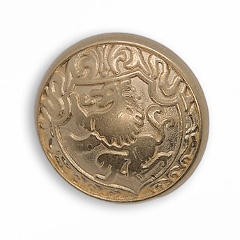 Heraldic Shield Gold Metal Button (Made in USA)