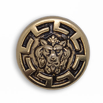Versace-Style Gold Metal Button (Made in Switzerland)