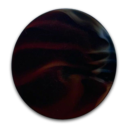 1" Dark Red Galaxy Glass Button (Made in Germany)
