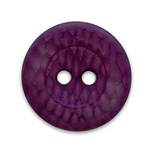 Mottled Byzantine Fuchsia 2-Hole Plastic Button (Made in Switzerland) 
