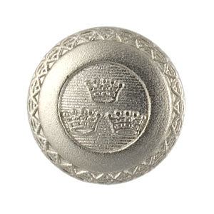 Triple Coronet Silver Blazer Button (Made in Italy)