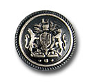 Antique Silver Griffith & Unicorn Shield Blazer Button
