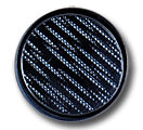 1 1/8" Gunmetal Czech Glass Button