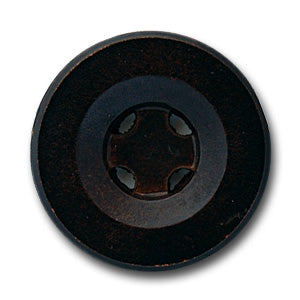 1 5/8" Bittersweet Brown Leather Button (Made in Italy)