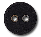 Black Suede Leather Button