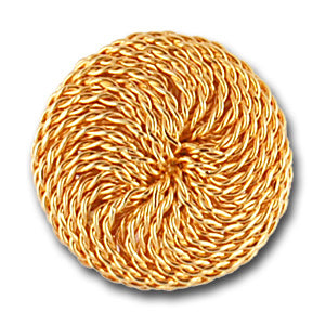 1" Reddish Gold Metal Button