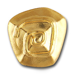 Spiral Gold Metal Button