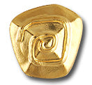 Spiral Gold Metal Button