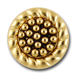 Antique Gold Faux Metal Button (Made in Spain)