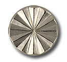 Starburst Silver Metal Button