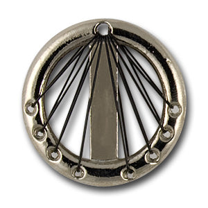 Wire & Silver Metal Button