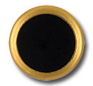13/16" Classic Matte Black Enamel  Button (Made in Switzerland)