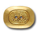 Classic Toggle Gold Metal Button
