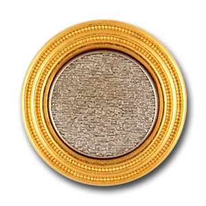 Hammered Silver & Gold Metal Button