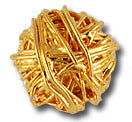 Ball of Yarn Gold Metal Button