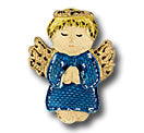 1 1/8" Praying Angel Resin Novelty Button