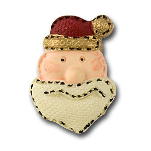 1 3/8" Santa Claus Resin Novelty Button