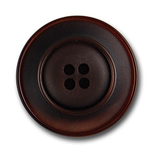 Milk Chocolate Brown Plastic Button (Made in Italy)