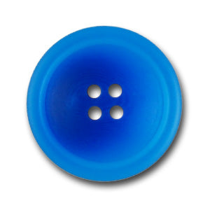 Varigated Turquoise Blue Plastic Button (Made in Italy)