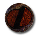Walnut Brown Faux Wood Plastic Button (Made in Spain)