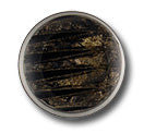 Antique Gold & Black Zig-Zag Plastic Button (Made in Italy)