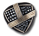 Art Deco Pavé Rhinestone Button