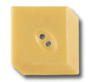 Yellow 3-D Square Vintage Button