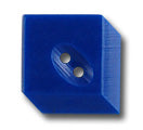 7/8" Blue 3-D Square Vintage Button