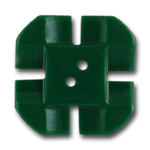 1" Green Pinwheel Vintage Button