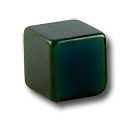 1/2" Forest Green Box Vintage Button