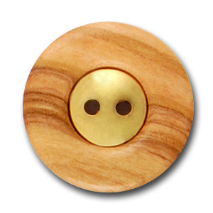 Gold & Wood Button