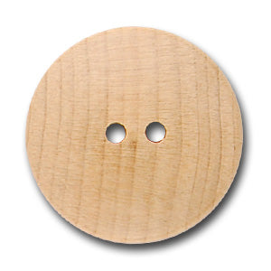 Unfinished Pine Wood Button