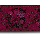 1 3/4" Mauve Dotted Brocade Ribbon (Made in France)