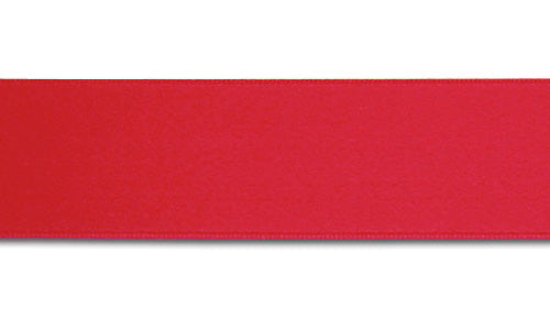 Red Silk Double-Faced Silk Satin Ribbon