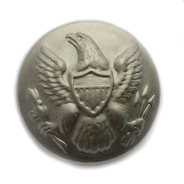 Eagle, Olive Branch & Arrows Branch Matte Silver Blazer Button (Made in USA by Waterbury)