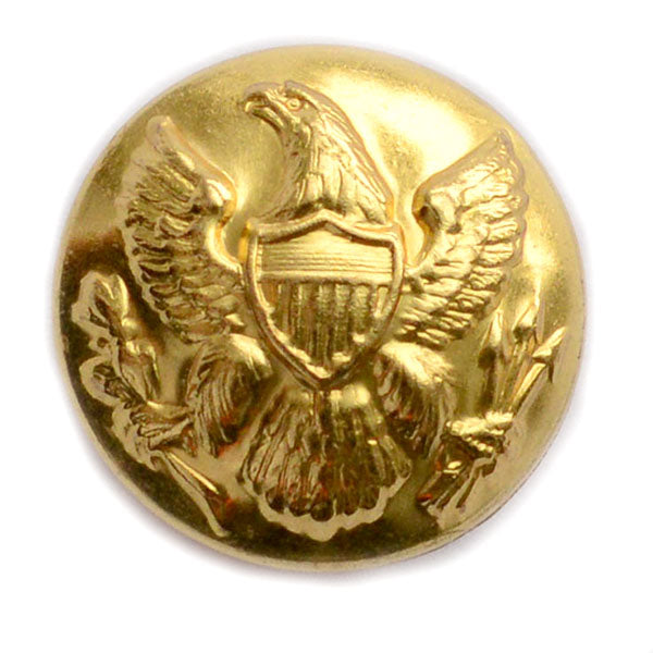 Eagle, Olive Branch & Arrows Branch Brass Blazer Button (Made in USA by Waterbury)