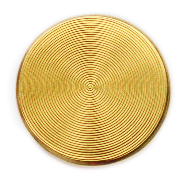 Spiral Brass Blazer Button (Made in USA by Waterbury)