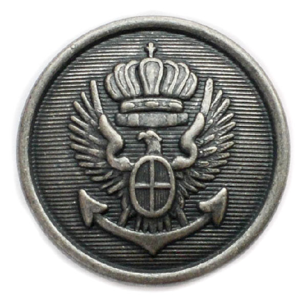 Eagle Antique Silver Blazer Button (Made in USA by Waterbury)