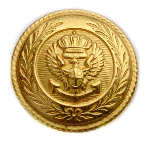 Eagle Brass Blazer Button (Made in USA by Waterbury)