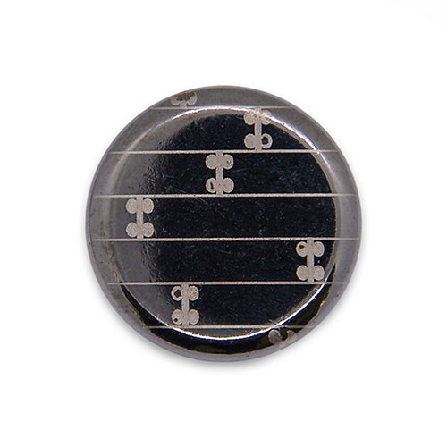 Etched Silver Blazer Button (Made in Italy)