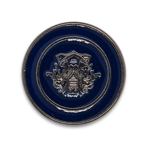 Crest Enameled Navy & Silver Blazer Button (Made in Germany)