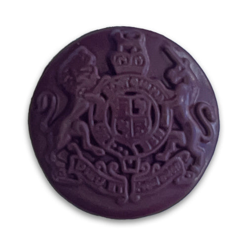 Deep Wine Lion Rampant Shield Blazer Button (Made in Spain)